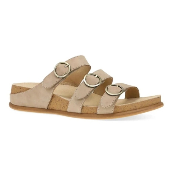 🤎🔹️DANSKO🔹 Nubuck Leather Campbell Comfort Sandals in sand for women
